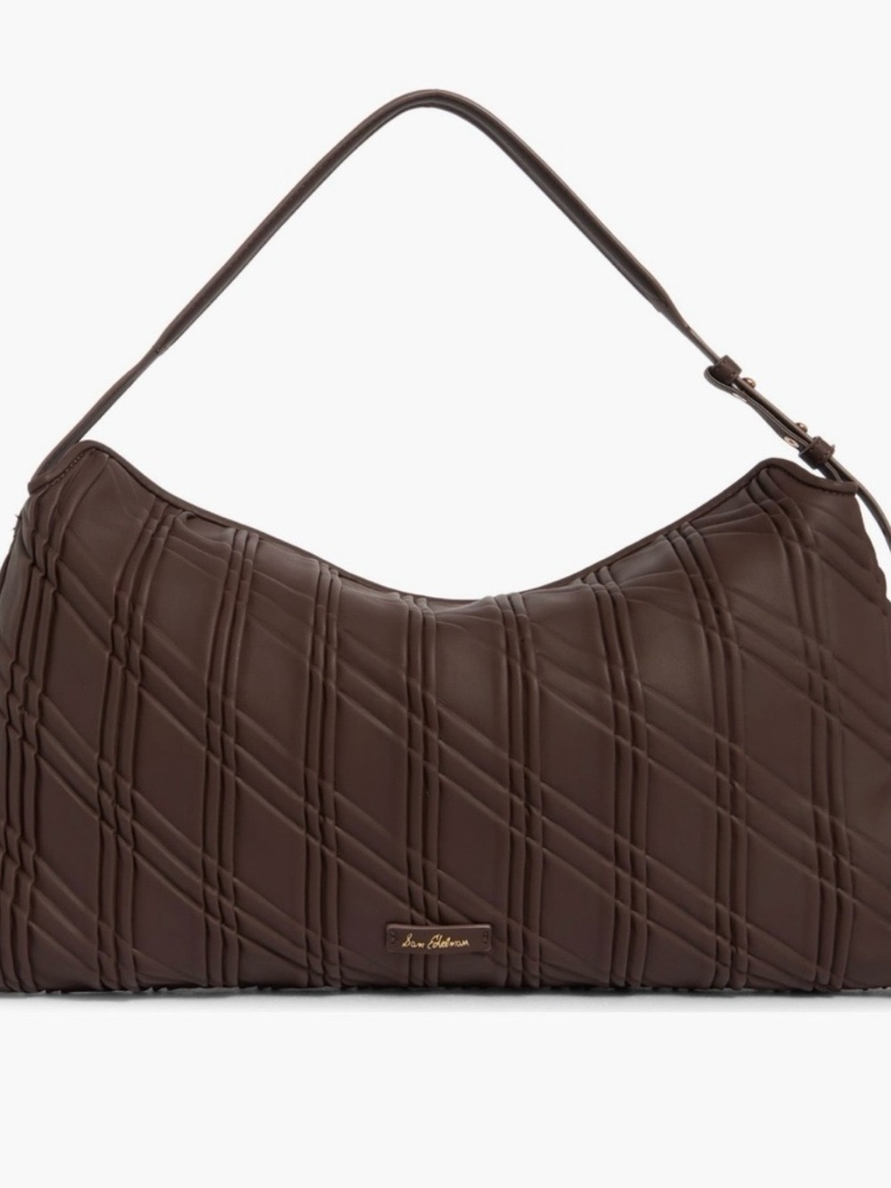 Sam Edelman Bag | Quilted Chocolate Brown Shoulder Bag
